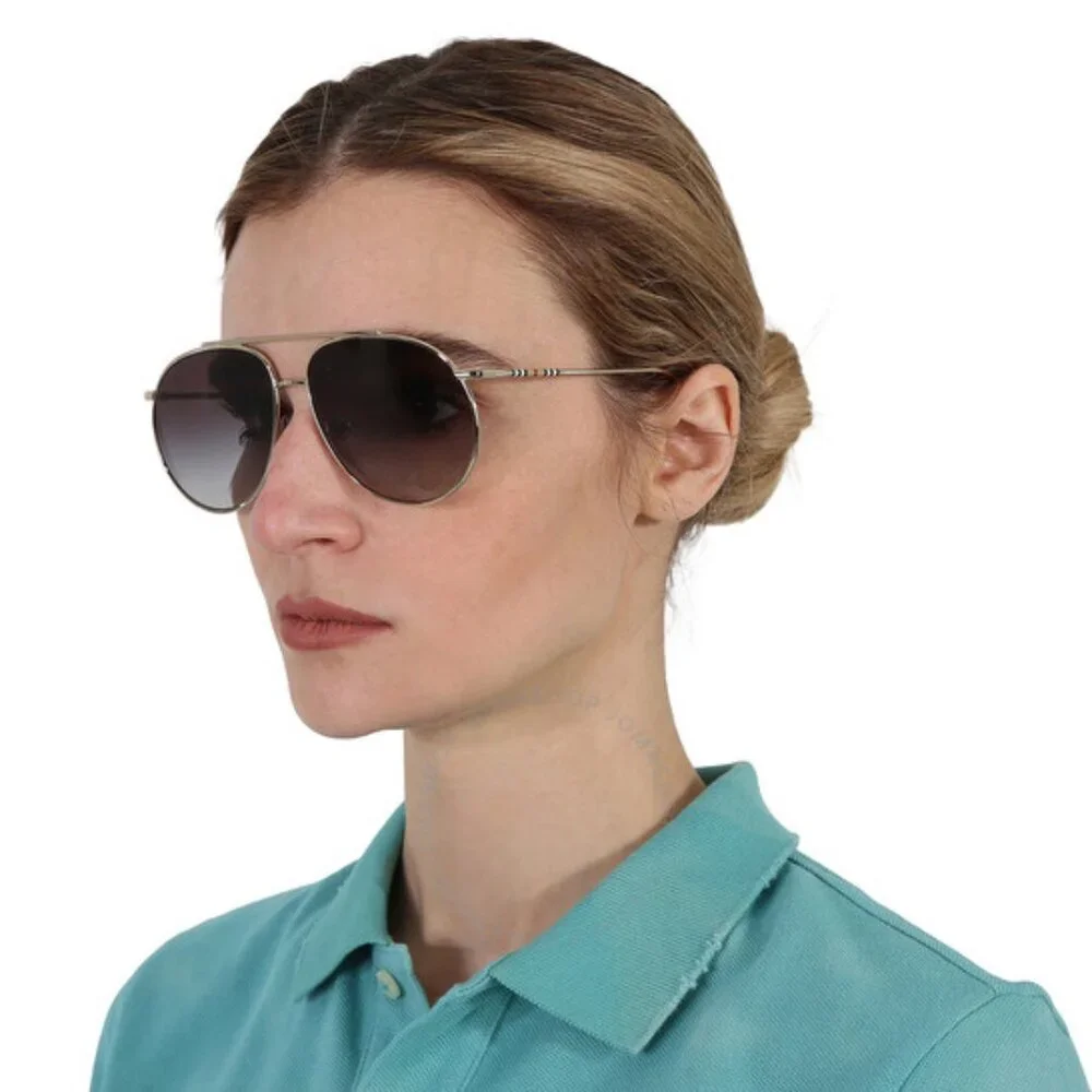 Burberry BE 3138 Alice Light Gold Women's Sunglasses - Picture 3 of 3